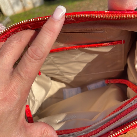 Brahmin Caroline in Flame Melbourne leather - Picture 6 of 10